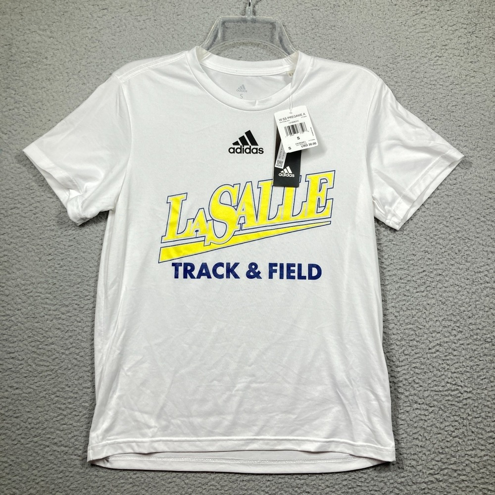 La Salle University Track & Field T Shirt Adult Small NEW White Short Sleeve